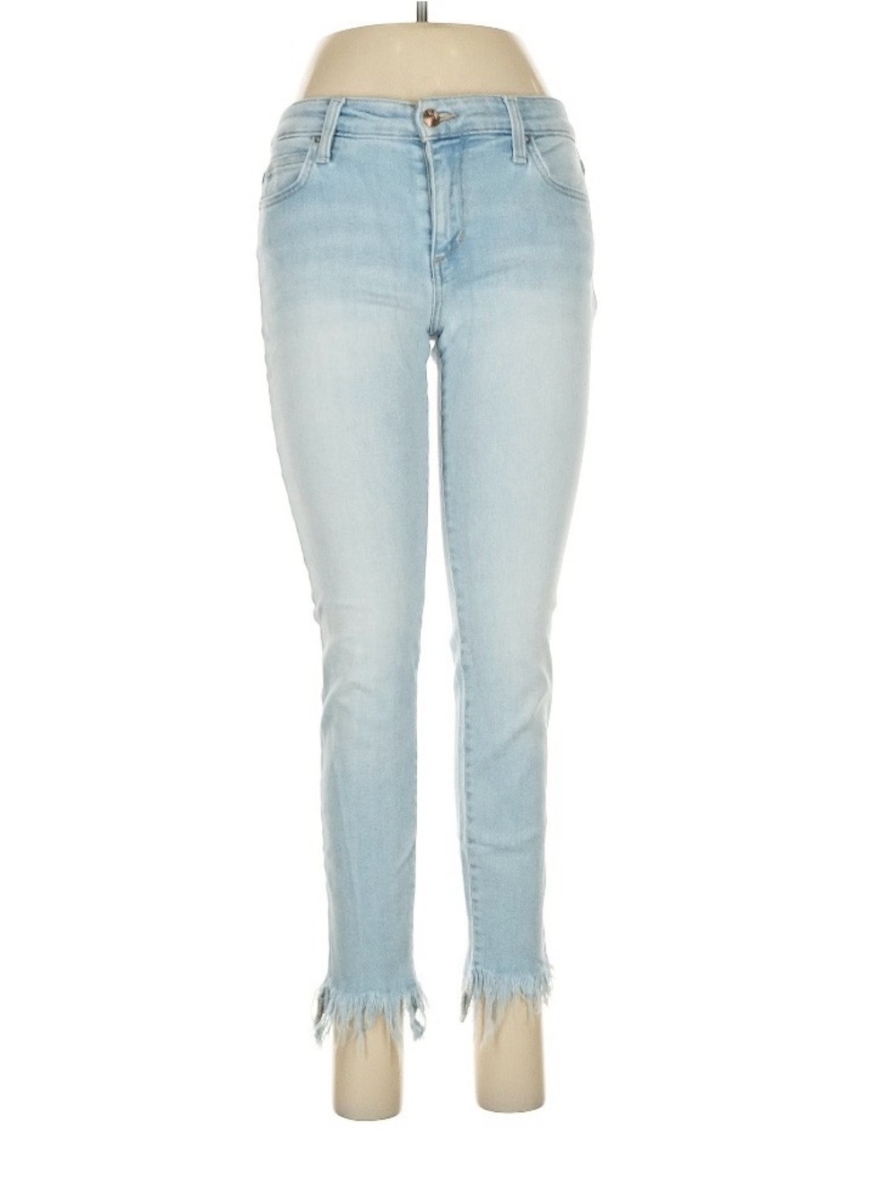 Joe’s Jeans Light Wash Frayed Hem Women's Skinny Jeans